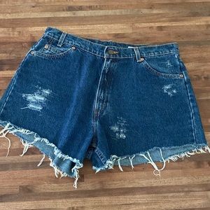 Hand Made Levi's Cut Off Shorts size 16